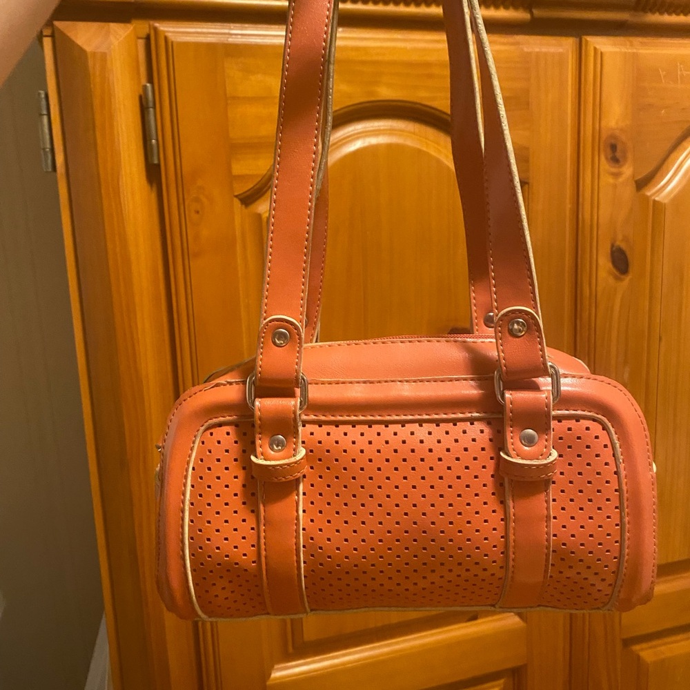 Coral Pink Shoulder Bag Y2K